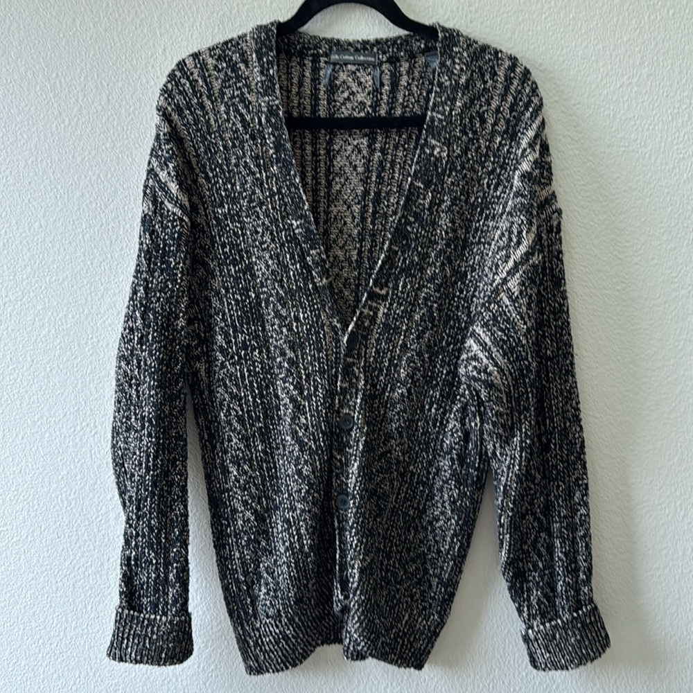 Silk Cotton Collection Cardigan Sweater Size Large EUC